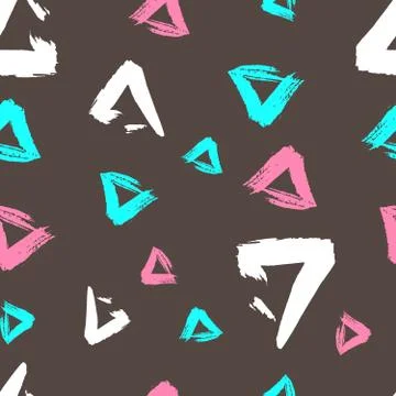 Seamless pattern grunge geometry. Stock Illustration