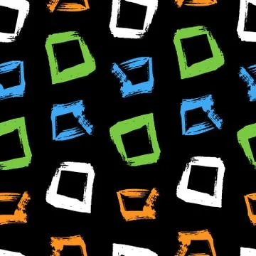 Seamless pattern grunge geometry. Stock Illustration