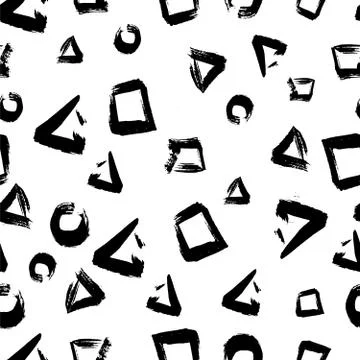 Seamless pattern grunge geometry. Stock-Illustration