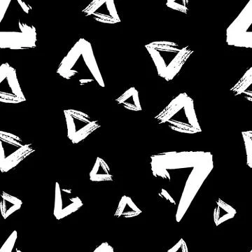 Seamless pattern grunge geometry. Stock Illustration