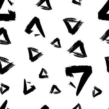 Seamless pattern grunge geometry. Stock Illustration