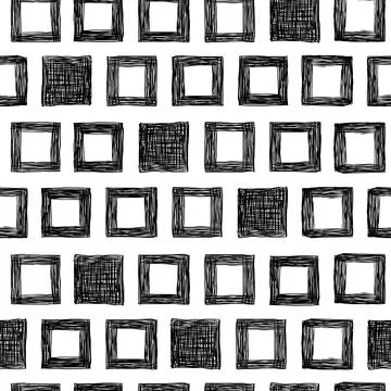 Seamless pattern with grunge squares. Stock Illustration