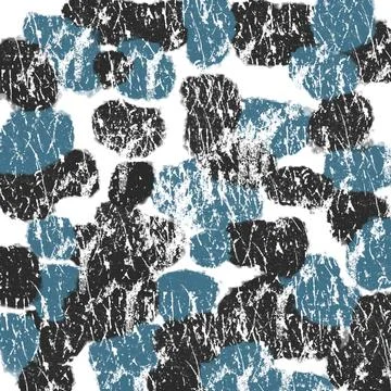 Seamless pattern with grunge texture in blue and white colors Foto stock
