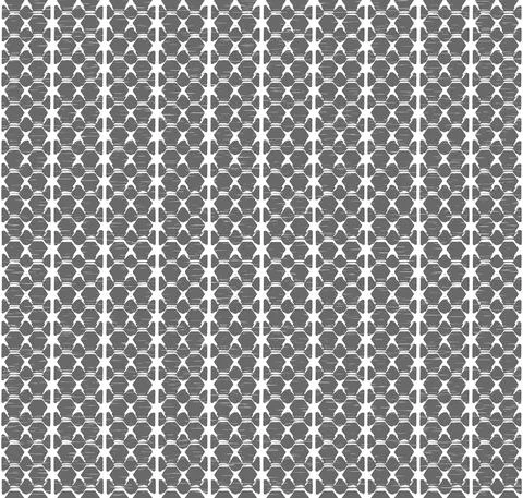 Seamless pattern, grunge vertical striped texture with hexagons Illustrazione stock