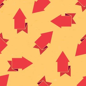 Seamless pattern with grungy arrows Stock Illustration
