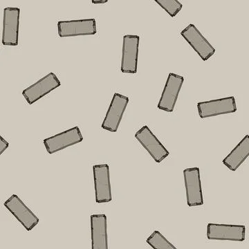Seamless pattern gui stone button cartoon vector Stock Illustration