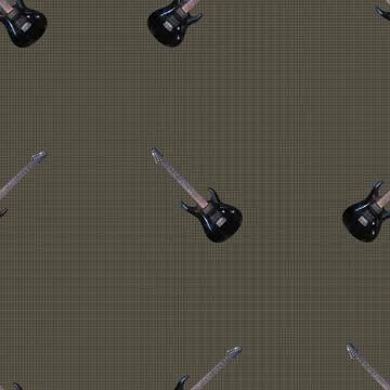 Seamless pattern guitars Stock Illustration