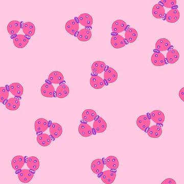 Seamless pattern gums teething ring cartoon vector Stock Illustration