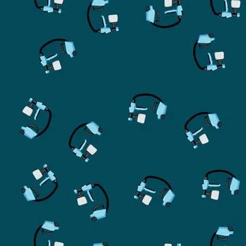 Seamless pattern gun paint sprayer cartoon vector イラスト素材