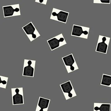 Seamless pattern gun shooting target cartoon vector Stock Illustration