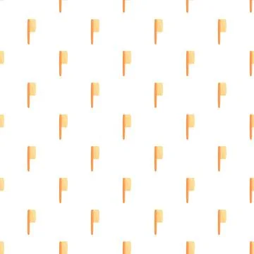 Seamless pattern with hair combs grooming tools Stock Illustration