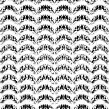 Seamless pattern with halftone elements Stock Illustration