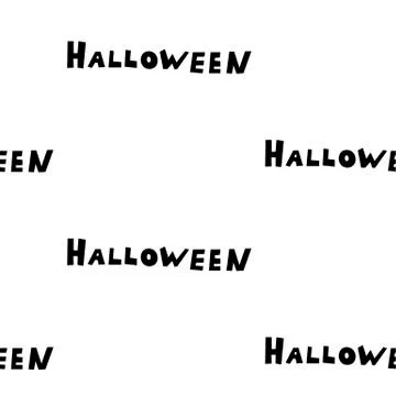 Seamless pattern with halloween carved jack faces silhouettes on black backgr 스톡 일러스트