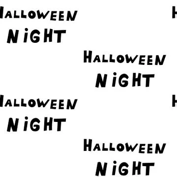 Seamless pattern with halloween carved jack faces silhouettes on black Illustrazione stock