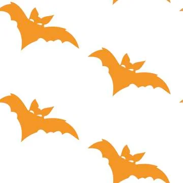 Seamless pattern with halloween carved jack faces silhouettes on black backgr イラスト素材