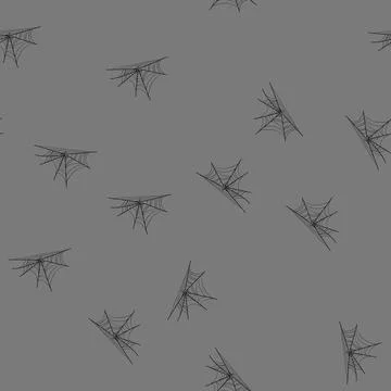 Seamless pattern halloween cobweb cartoon vector Stock Illustration