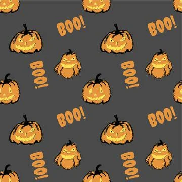Seamless pattern for Halloween holiday. Stock Illustration