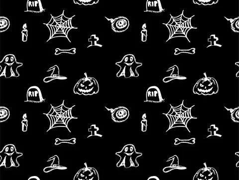 Seamless pattern for Halloween holiday Stock Illustration