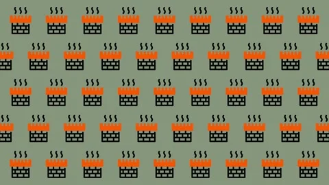Seamless Pattern of Halloween Pumpkin Patch for Festive Backgrounds. Stock Footage 325381898