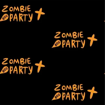 Seamless pattern with halloween pumpkins spider web zombie. Can be used for s Stock Illustration