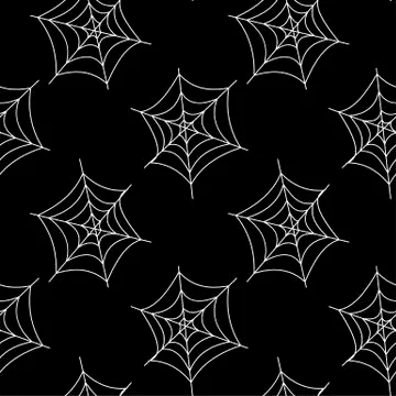 Seamless pattern with halloween pumpkins spider web zombie. Can be used for s Stock Illustration