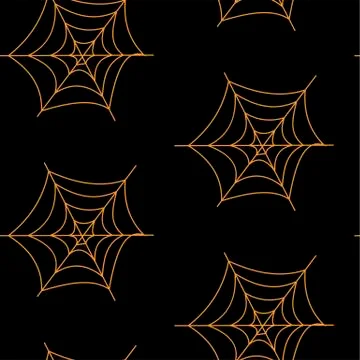 Seamless pattern with halloween pumpkins spider web zombie. Can be used for s イラスト素材