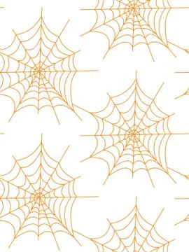 Seamless pattern with halloween pumpkins spider web zombie. Can be used for s Illustrazione stock