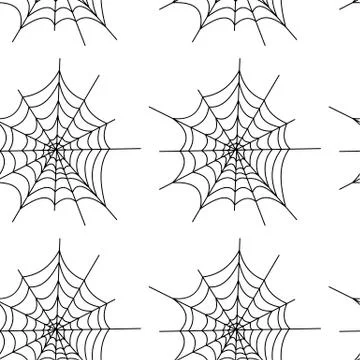 Seamless pattern with halloween pumpkins spider web zombie. Can be used for s Illustrazione stock