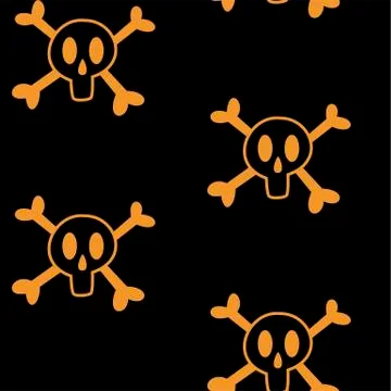 Seamless pattern with halloween pumpkins spider web zombie. Can be used for s Illustrazione stock