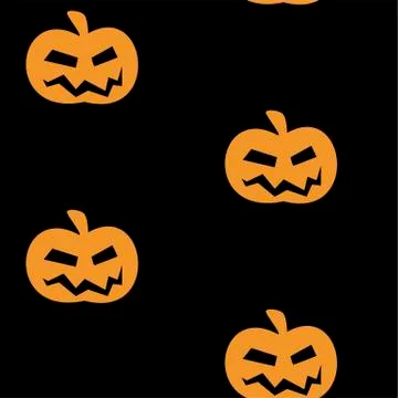 Seamless pattern with halloween pumpkins spider web zombie. Can be used for s Illustrazione stock