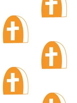 Seamless pattern with halloween pumpkins spider web zombie. Can be used for s Illustrazione stock