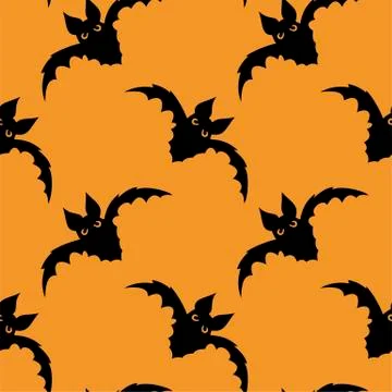 Seamless pattern with halloween pumpkins spider web zombie. Can be used for s イラスト素材