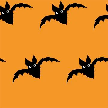 Seamless pattern with halloween pumpkins spider web zombie. Illustrazione stock