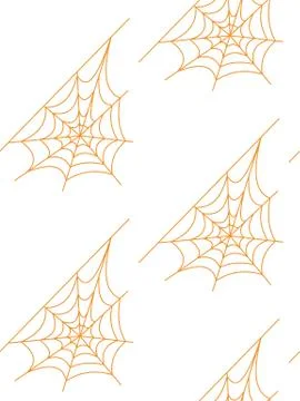 Seamless pattern with halloween pumpkins spider web zombie. Can be used for s Illustrazione stock