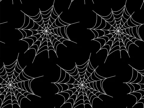 Seamless pattern with halloween pumpkins spider web zombie. Can be used for s Stock Illustration