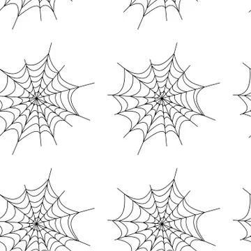 Seamless pattern with halloween pumpkins spider web zombie. Can be used for s Stock Illustration