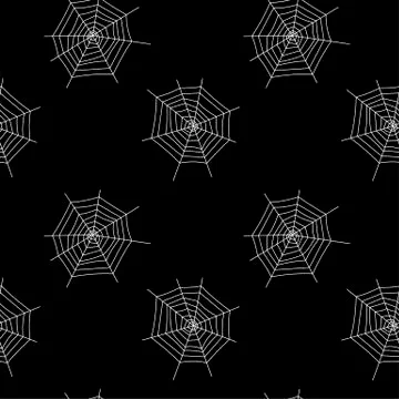 Seamless pattern with halloween pumpkins spider web zombie. Can be used for s Stock Illustration
