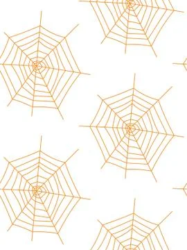 Seamless pattern with halloween pumpkins spider web zombie. Can be used for s イラスト素材