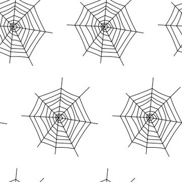 Seamless pattern with halloween pumpkins spider web zombie. Can be used for s Stock Illustration