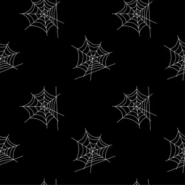Seamless pattern with halloween pumpkins spider web zombie. Can be used for s Illustrazione stock