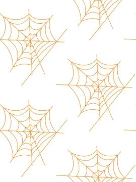 Seamless pattern with halloween pumpkins spider web zombie. Can be used for s Illustrazione stock
