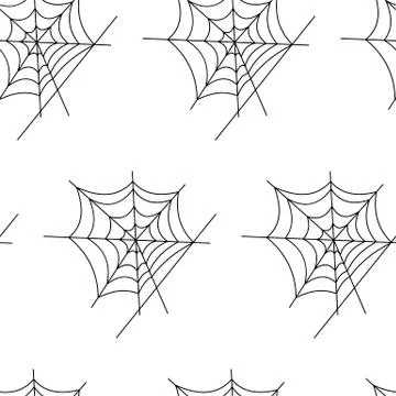 Seamless pattern with halloween pumpkins spider web zombie. Can be used for s Illustrazione stock