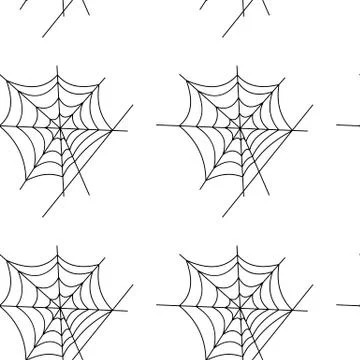 Seamless pattern with halloween pumpkins spider web zombie. Can be used for s Illustrazione stock
