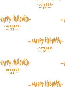 Seamless pattern with halloween pumpkins spider web zombie. Can be used for s Illustrazione stock