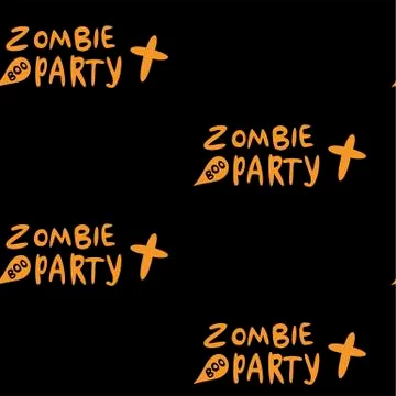 Seamless pattern with halloween pumpkins spider web zombie bat. Can be used f Illustrazione stock