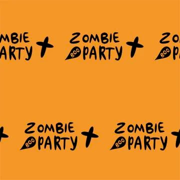 Seamless pattern with halloween pumpkins spider web zombie bat. Can be used f Illustrazione stock