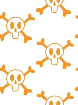 Seamless pattern with halloween pumpkins spider web zombie bat. Can be used f 스톡 일러스트