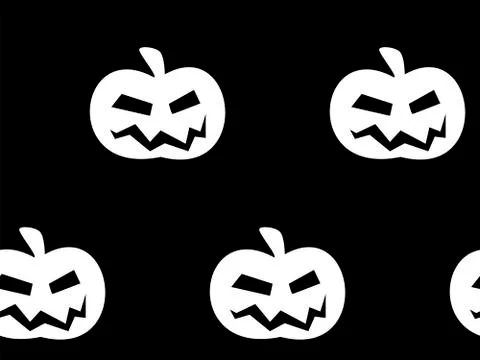 Seamless pattern with halloween pumpkins spider web zombie bat. Can be used f Stock Illustration