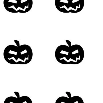 Seamless pattern with halloween pumpkins spider web zombie bat. Can be used f Illustrazione stock
