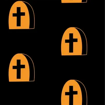 Seamless pattern with halloween pumpkins spider web zombie bat. Can be used f イラスト素材